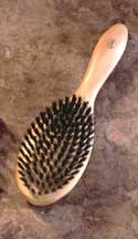 beech oval hairbrush